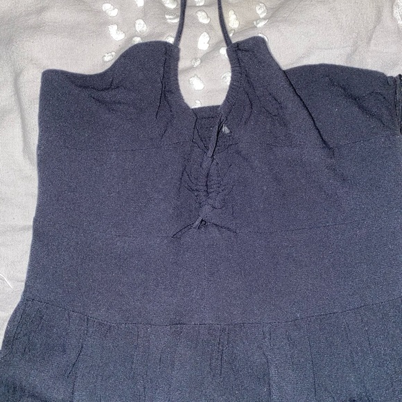 Black halter tie at neck - Picture 2 of 2